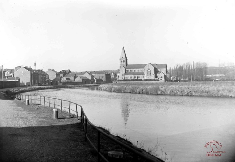 Auvelais : bord de Sambre et Eglise