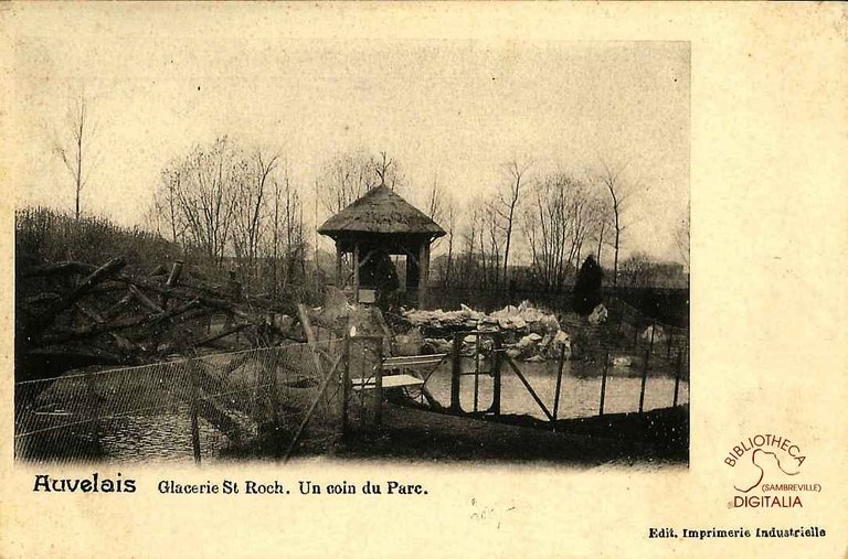 Auvelais : Glacerie Saint-Roch, un coin du parc