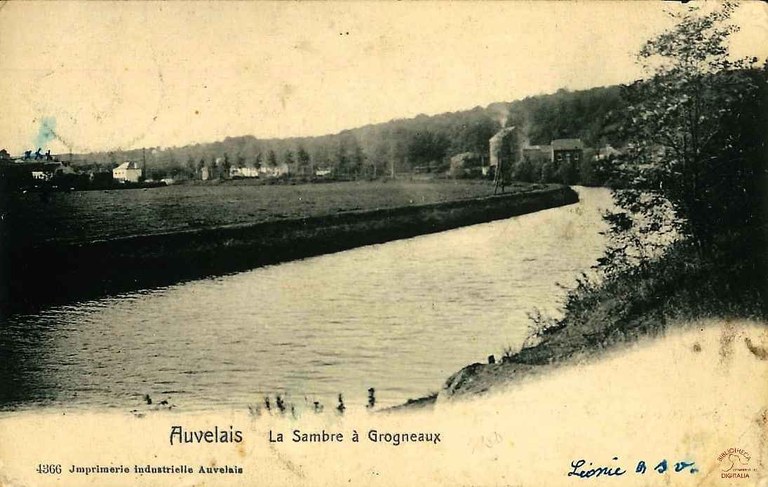 Auvelais : La Sambre à GROGNEAUX