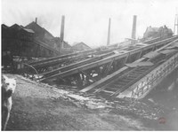 Auvelais pont du chemin de fer détruit en 1940