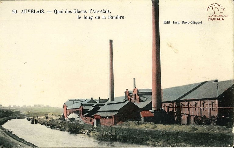 Auvelais : Quai des Glaces d'Auvelais, le long de la Sambre