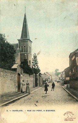 Auvelais :  rue du pont à Biesmes