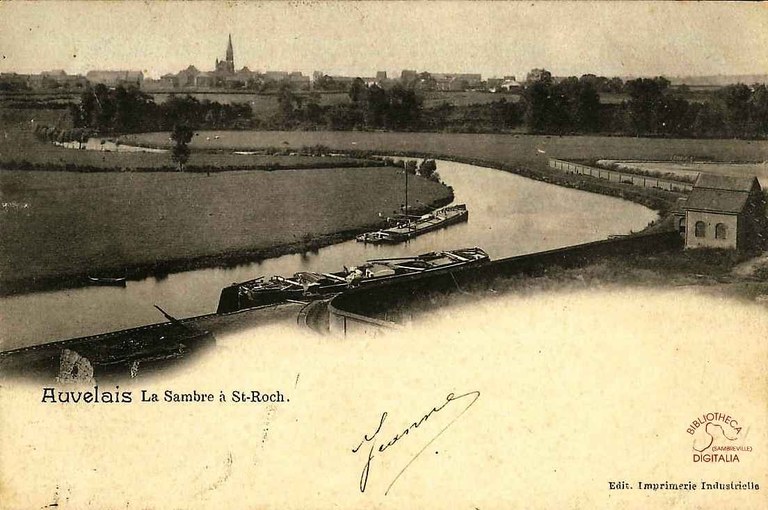 Auvelais : la Sambre à Saint Roch