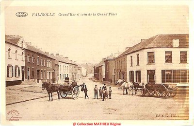 Falisolle : Grand'Rue et coin de la Grand'Place
