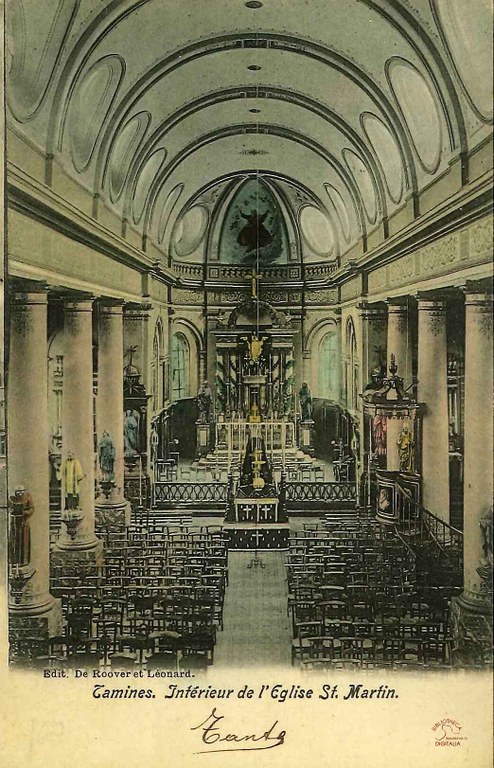 Tamines : intérieur de l'Eglise Saint-Martin