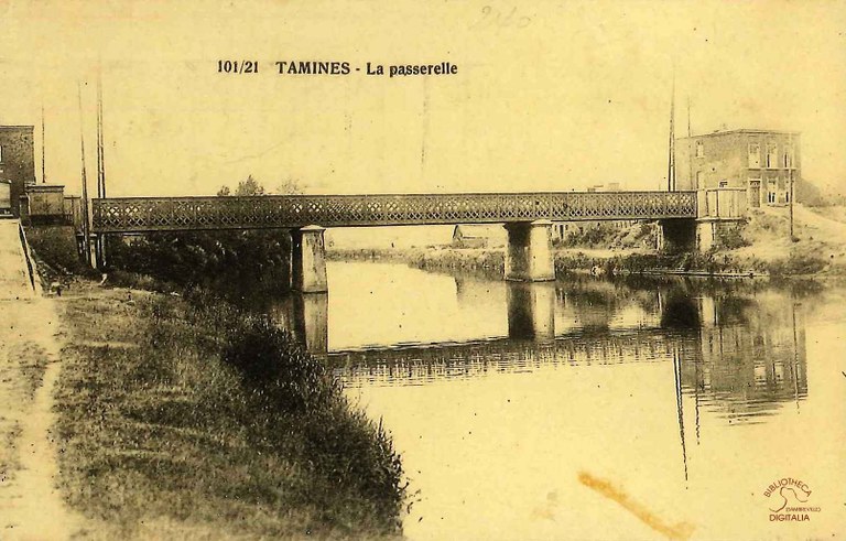 Tamines : la passerelle