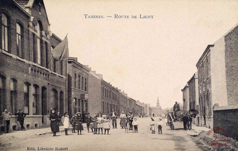 Tamines : la Route de Ligny