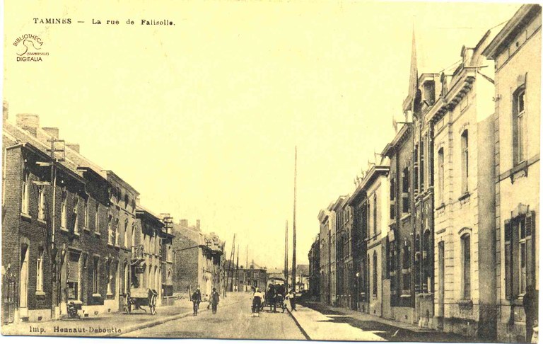 Tamines : La rue de Falisolle