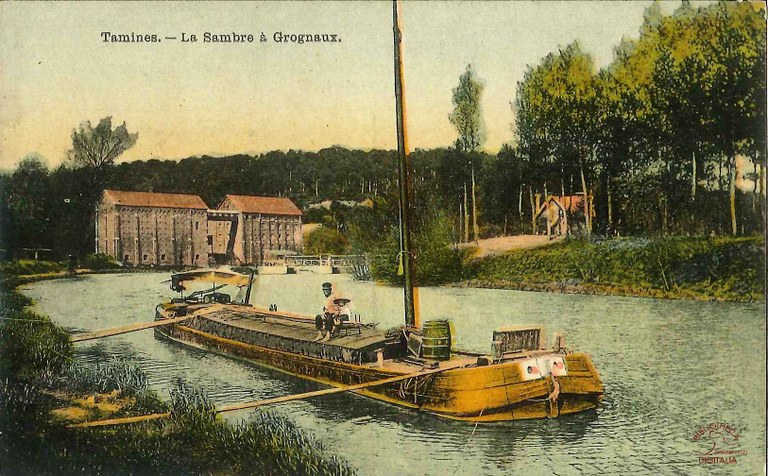 Tamines : la Sambre à GROGNEAUX