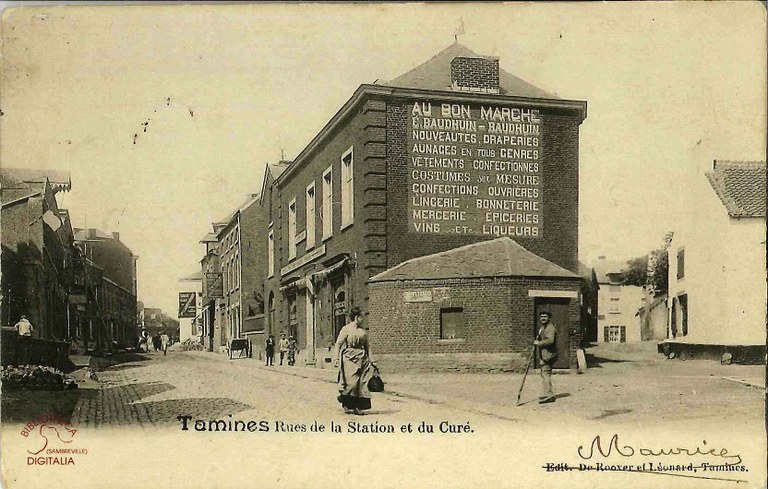 Tamines : Rues de la Station et du Curé