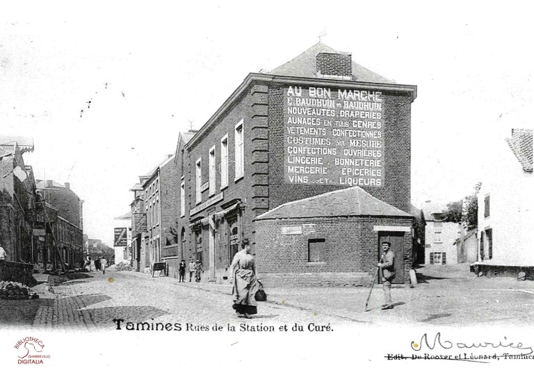 Tamines : rues de la station et du curé
