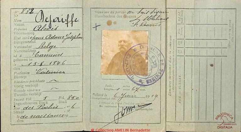 Carte d'identité de DEJAIFFE Alexis