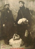 Achille DUPONT et Achille MATHIEU de retour de déportation document daté du 2 avril 1917
