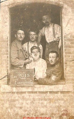 Photo souvenir du service militaire de Anselme BOUILLOT
