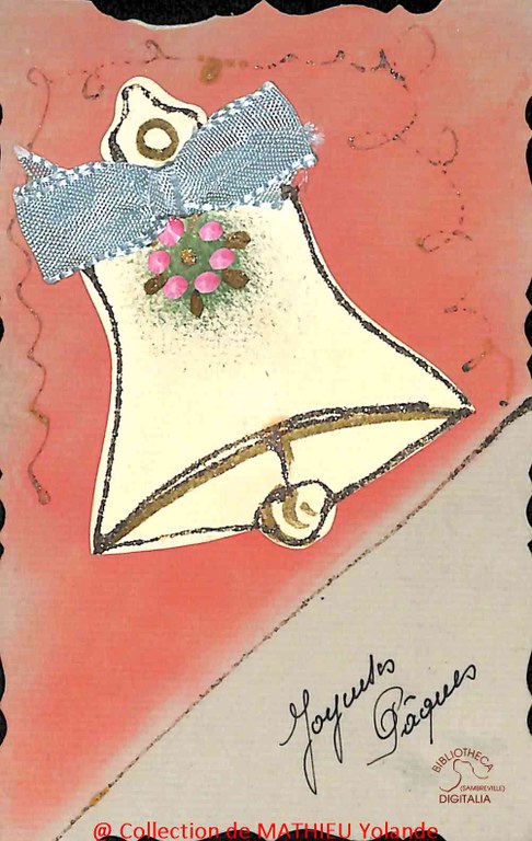 Carte ancienne "Joyeuses Pâques"