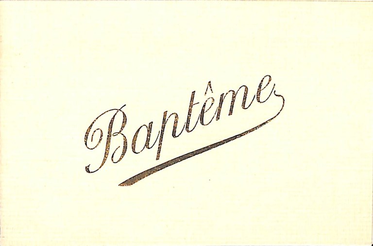 Souvenir de baptême de Jean-Pierre LEFEVRE (né à Auvelais le 4 mars 1944)