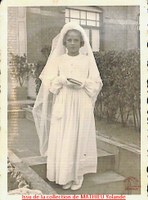 Zulma MOREAU (maman de Yolande MATHIEU) photo prise lors de sa communion