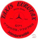 Sambreville : autocollant au nom de "Taxis Eurotax"