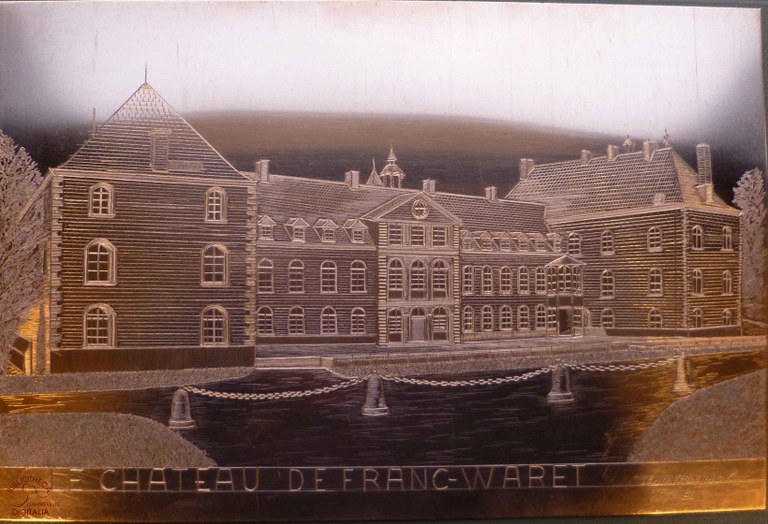 Château de Franc-Waret, gravure sur cuivre