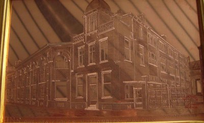Gravure sur cuivre représentant le bâtiment H.M.S. (Auvelais)
