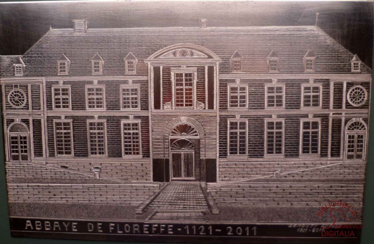 l'Abbaye de Floreffe 1121-2011, gravure sur cuivre