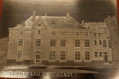 Le château de Vichenet, gravure sur cuivre