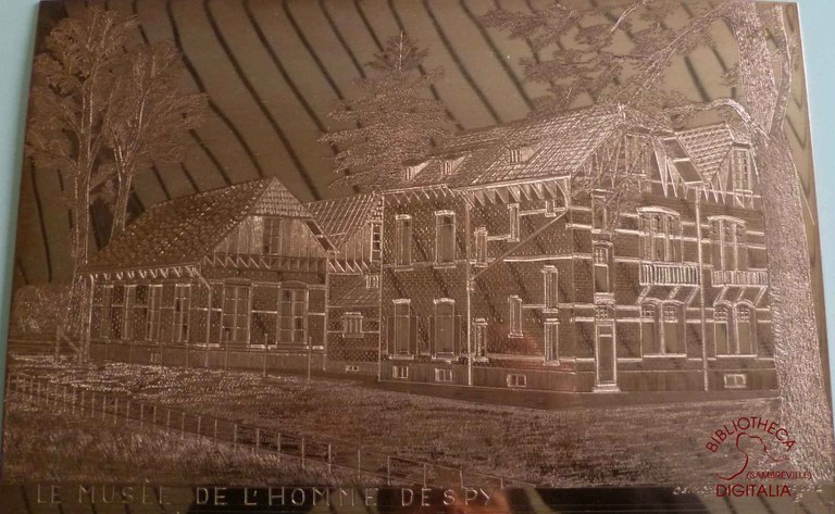 Musée de l'Homme de Spy, à Onoz, gravure sur cuivre