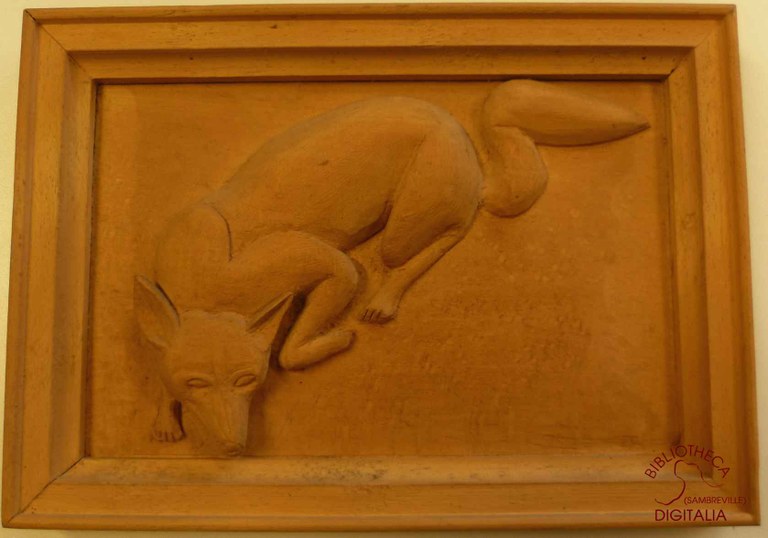 Renard, gravure sur bois