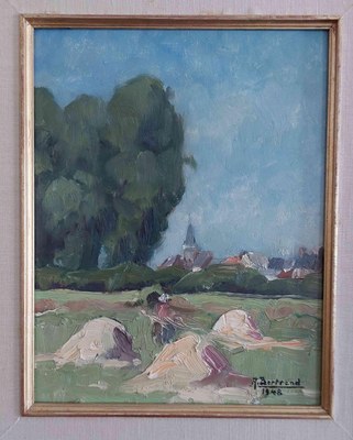Peinture datée de 1948