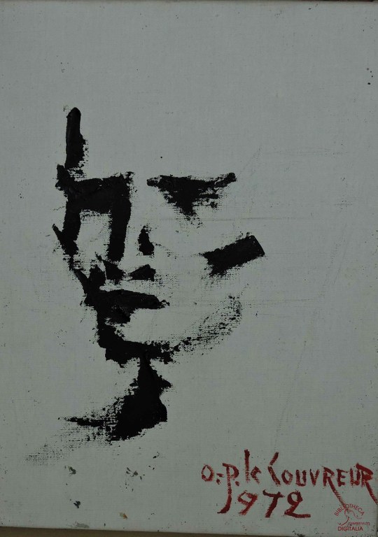 Peinture intitulée "Pensées"
