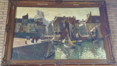 Tableau de Jean Baptiste SCORIEL (actuellement visible à la Bibliothèque de Tamines)