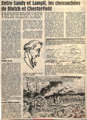 Entre Sandy et Lampil, les chevauchées de Blutch et Chesterfield