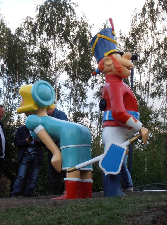 Tamines : inauguration des statues issues de l'oeuvre de M. SANDRON Jacques