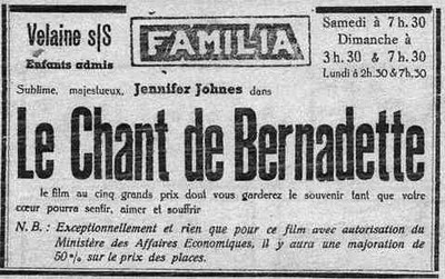 Velaine-sur-Sambre : film programmé au cinéma Familia