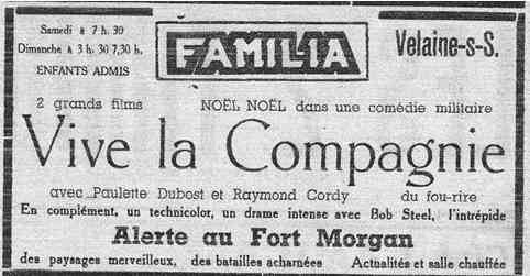 Velaine-sur-Sambre : film programmé au cinéma Familia