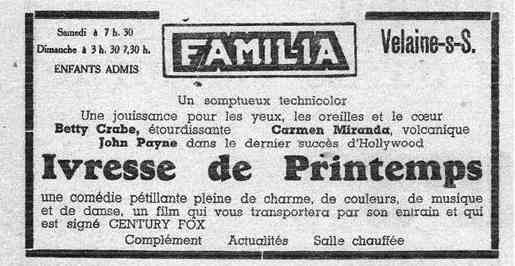 Velaine-sur-Sambre : film programmé au cinéma Familia