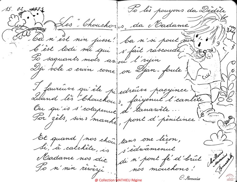 Po lès pouyons da Dèdète. Les "chouchous" da Madame de C. BONCIRE