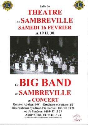 Auvelais : le Big Band de Sambreville au théâtre d'Auvelais