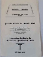 Moignelée : Grand soirée de Music Hall, sous la présidence d'honneur de Monsieur A. MEILLEUR