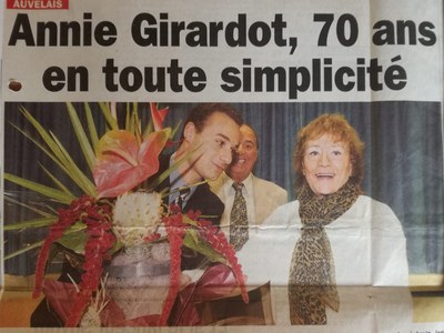 Auvelais : Annie GIRARDOT de passage au théâtre