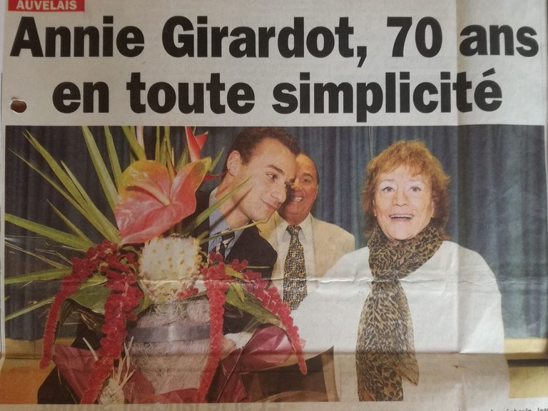 Auvelais : Annie GIRARDOT de passage au théâtre