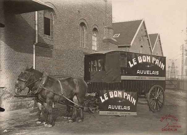 Auvelais : camion hippomobile "Le Bon Pain"