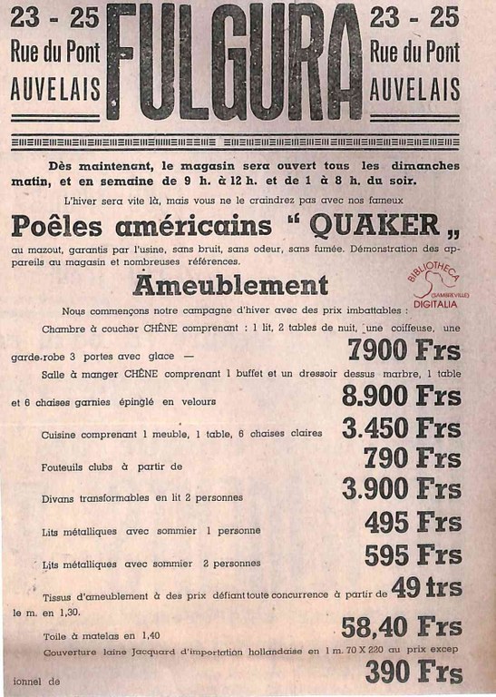 Auvelais : Fulgura