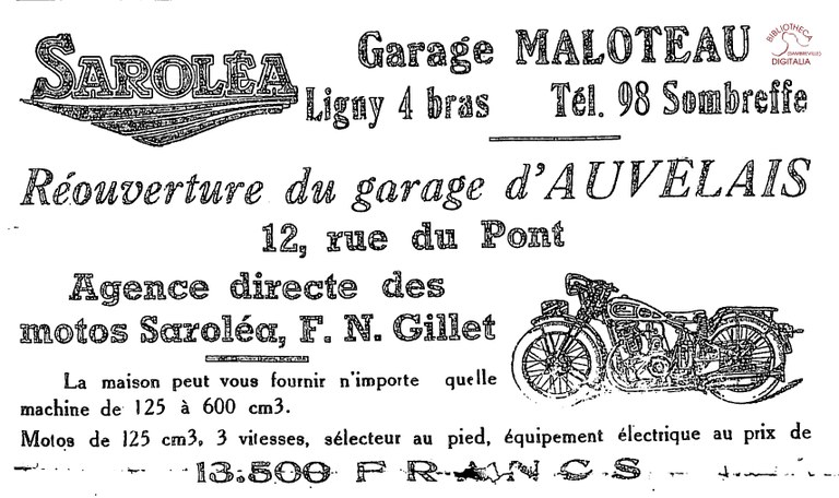 Auvelais : Garage MALOTEAU