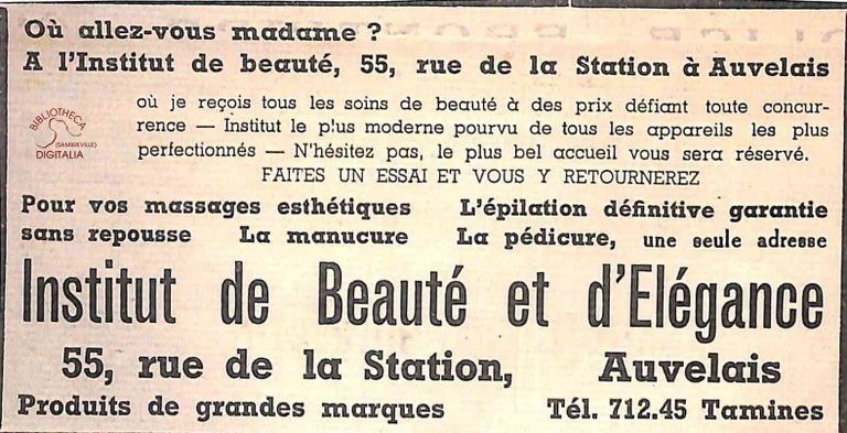 Auvelais : Institut de beauté et d'élégance