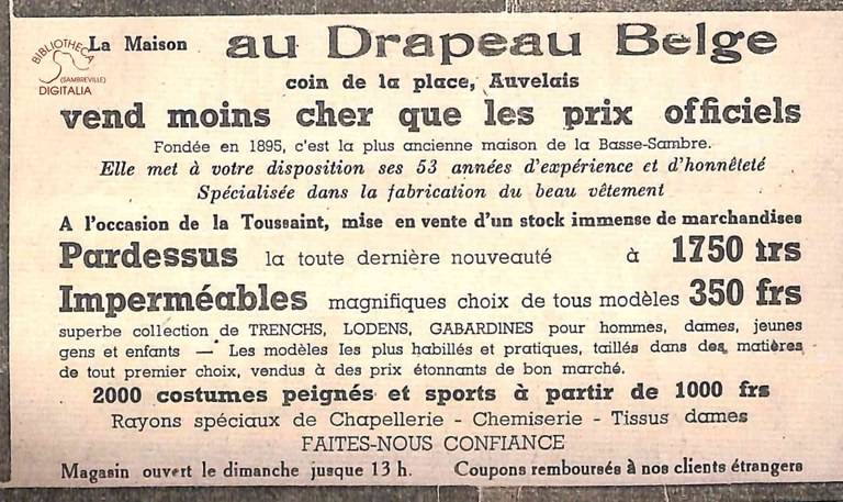 Auvelais : La Maison Au Drapeau Belge
