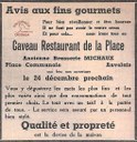 Auvelais : Au Caveau : restaurant de la Place anciennement Brasserie MICHAUX
