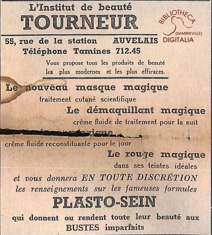 Auvelais : l'Institut de beauté TOURNEUR