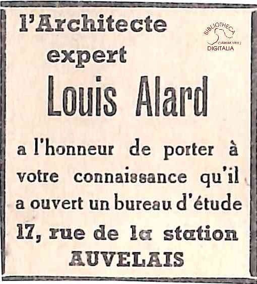 Auvelais : Louis ALARD (Architecte)