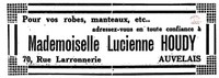 Auvelais : Mademoiselle Lucienne HOUDY